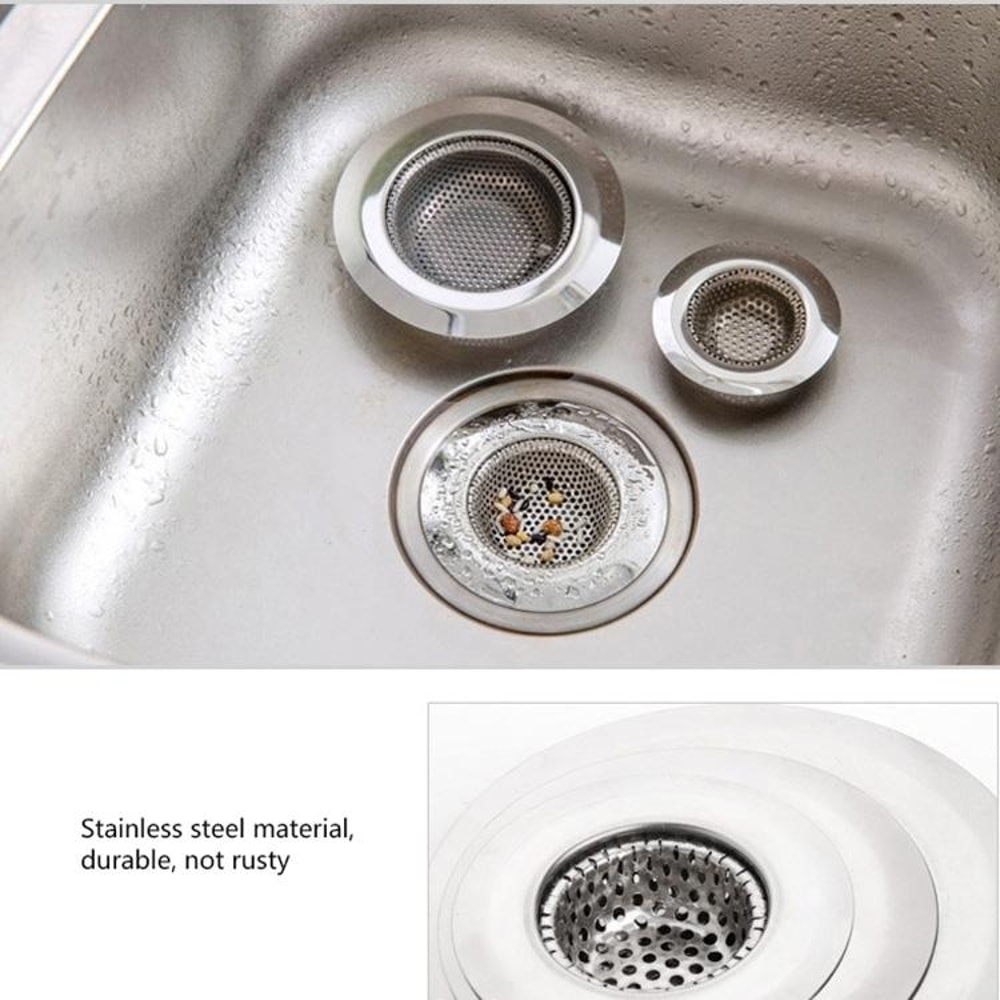 Wide Edge Stainless Steel Floor Drain Cover Sink Strainer 5