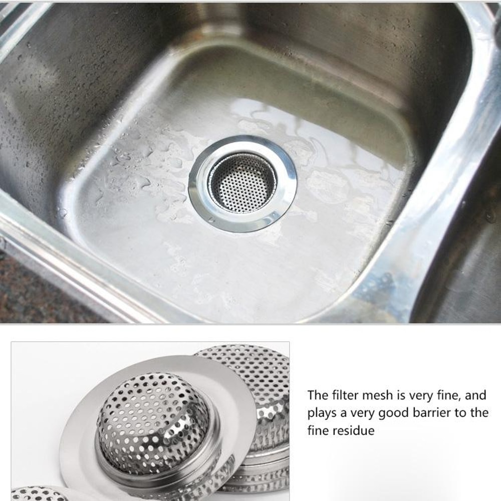 Wide Edge Stainless Steel Floor Drain Cover Sink Strainer 6