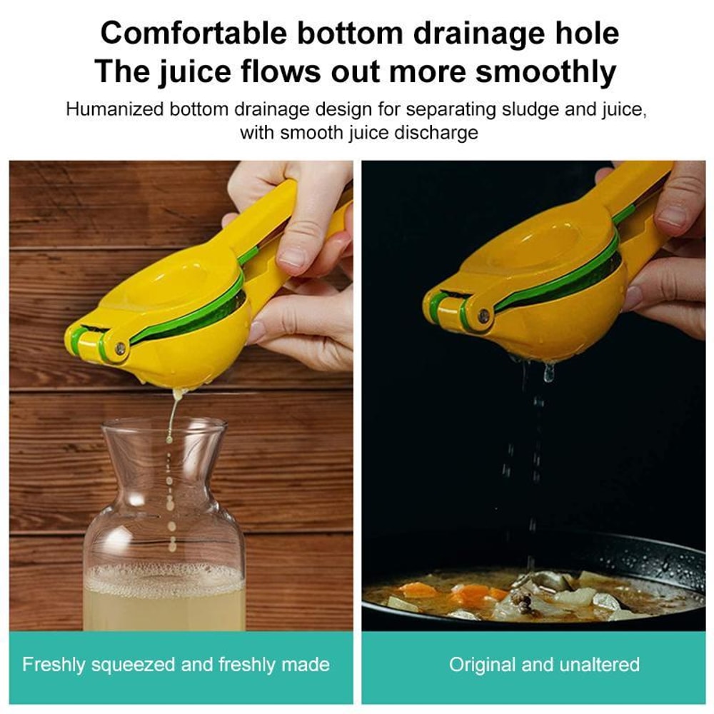 Premium Aluminum Alloy Manual Dual Layer Lemon Juicer For Fresh Citrus 7