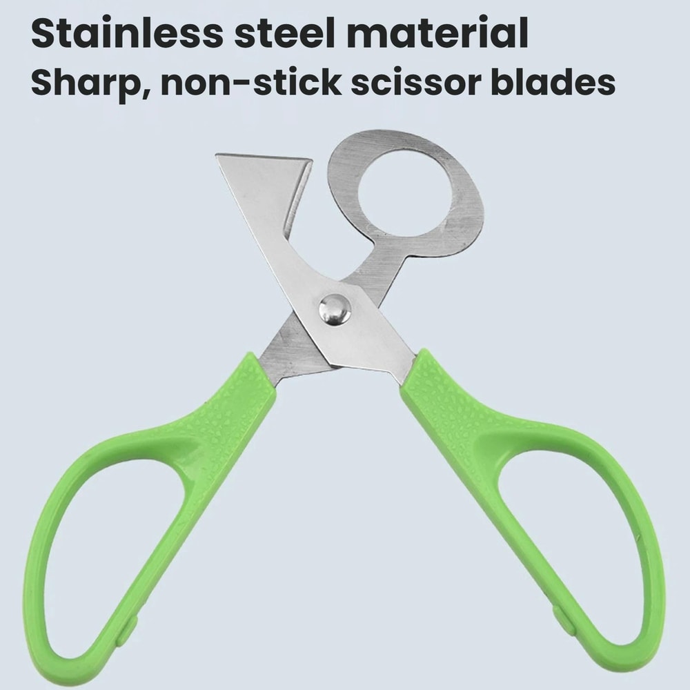 Premium Stainless Steel Quail Egg Scissors & Precision Egg Cutter Tool