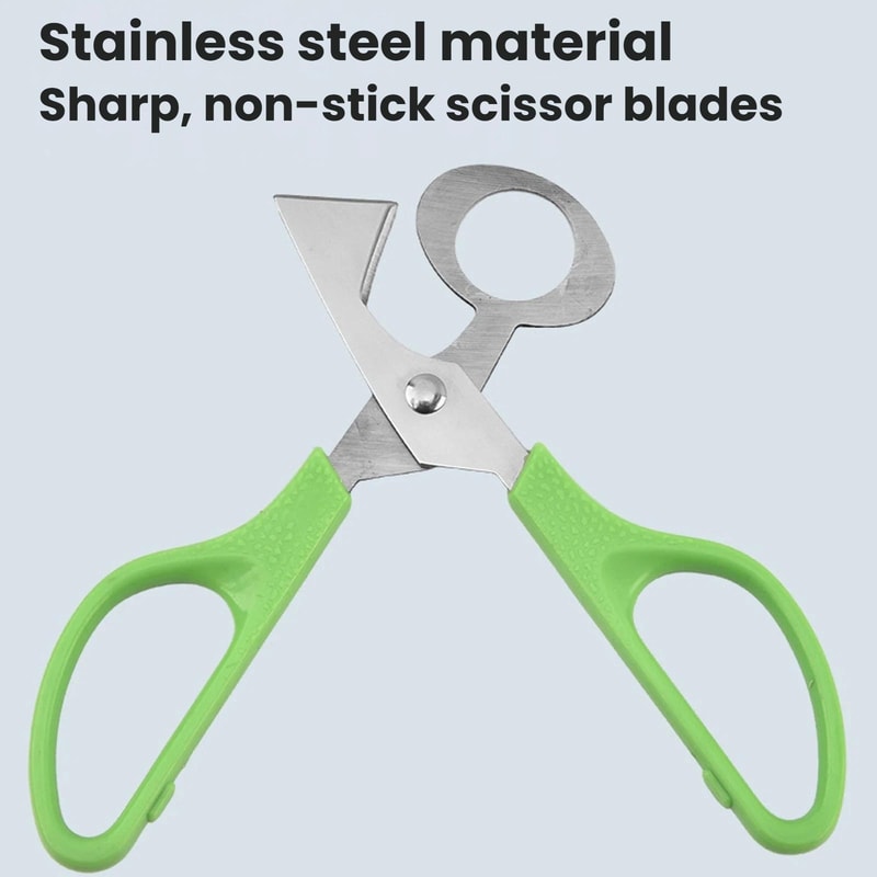 Premium Stainless Steel Quail Egg Scissors & Precision Egg Cutter Tool