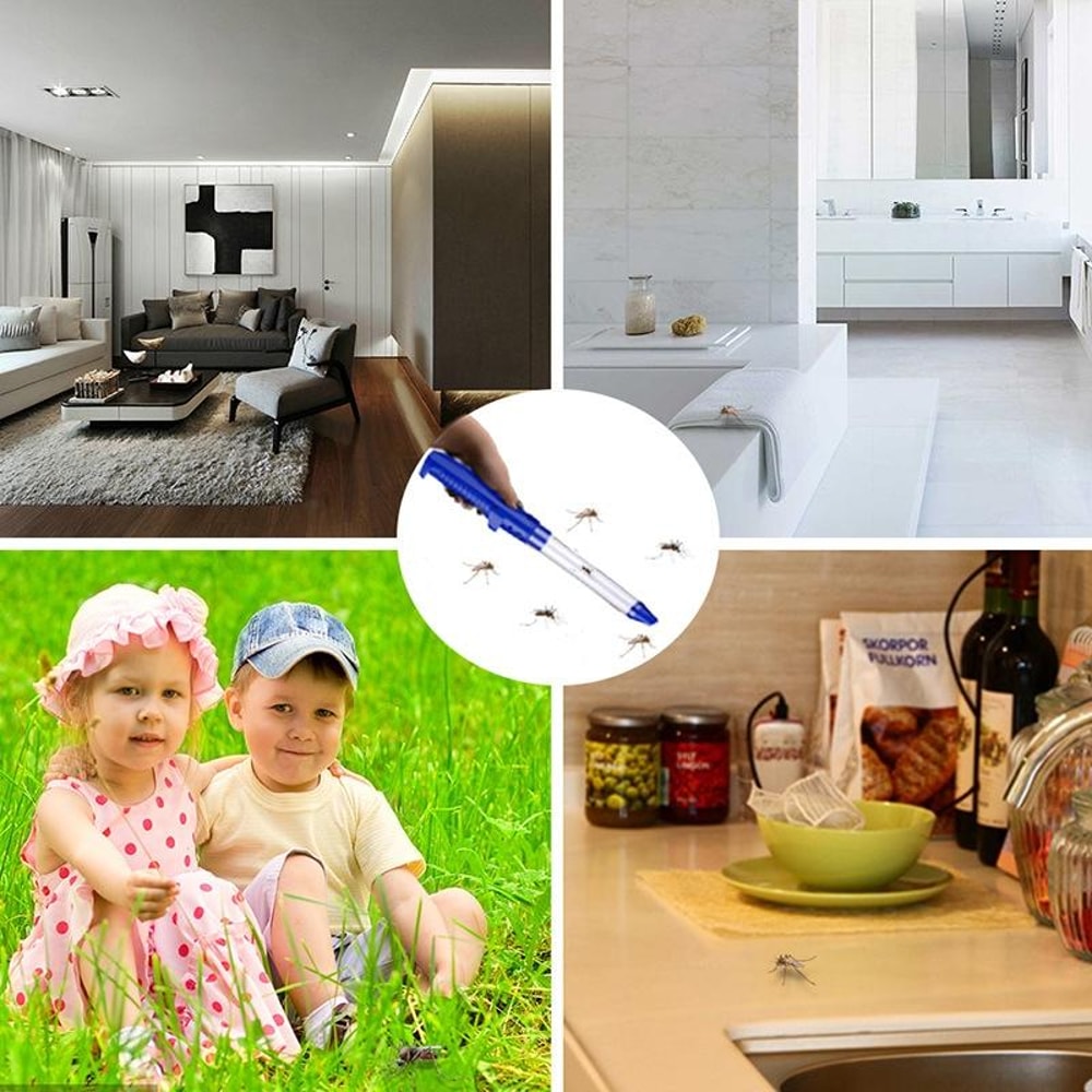 USB Rechargeable Electric Bug Catcher With LED Light Suction Trap 1