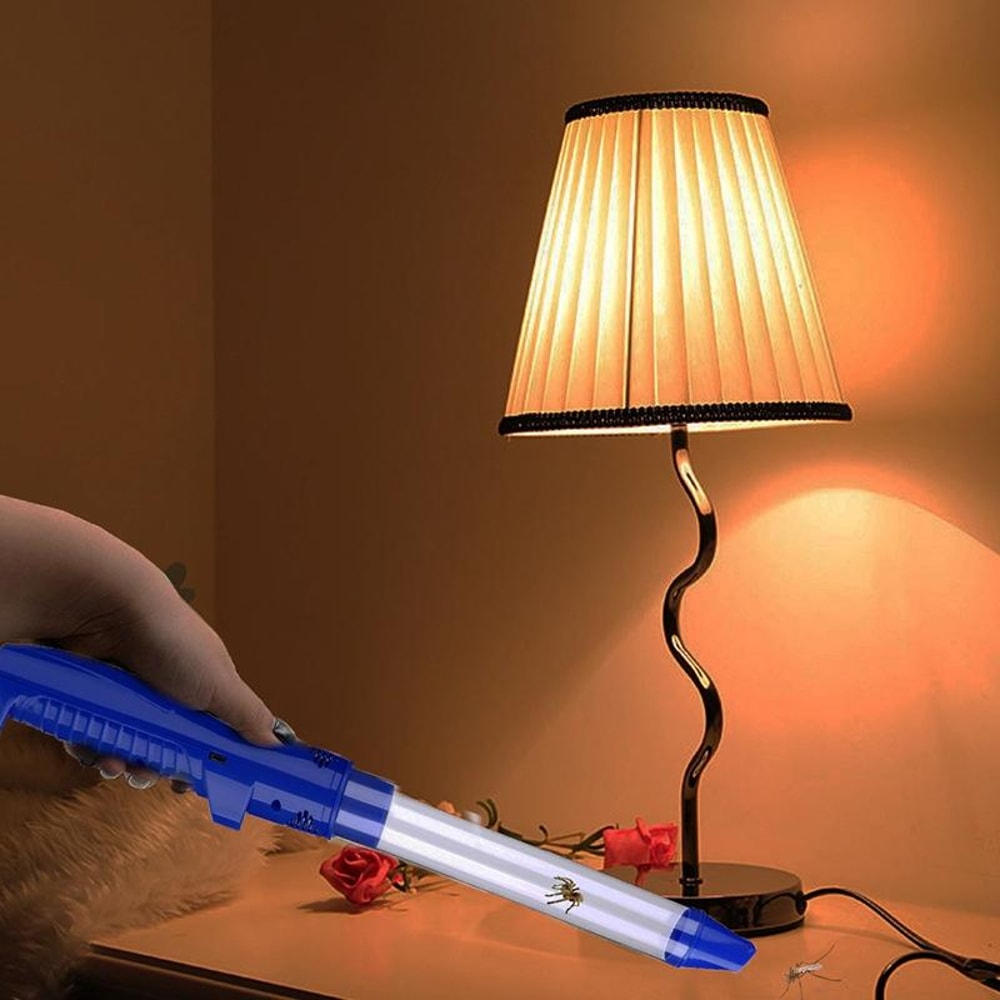 USB Rechargeable Electric Bug Catcher With LED Light Suction Trap 8