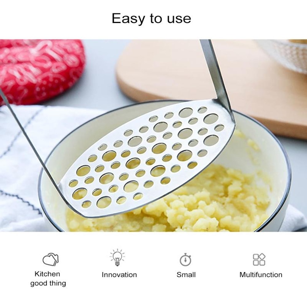 Premium Stainless Steel Potato Ricer Vegetable Masher With Ergonomic Handle 8