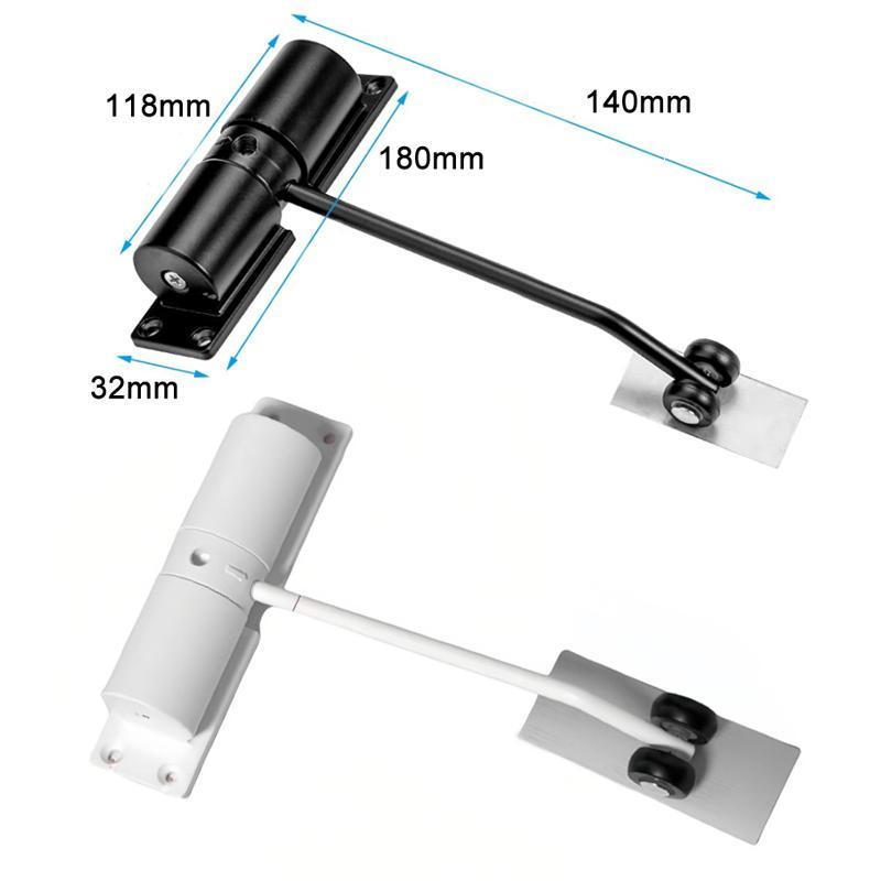 Silent Automatic Door Closer With Push Pull AntiCollision Spring 6