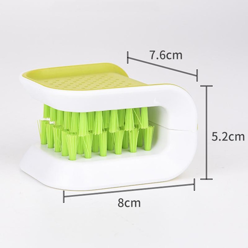 Premium U Shaped Knife Cleaning Brush Dual Sided Utensil Scrubber for Safe Kitchen Cleaning