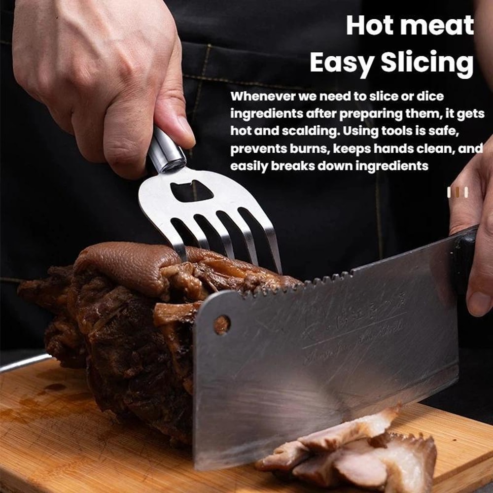 tainless Steel Bear Claw Meat Shredder BBQ Hand Guard Tool