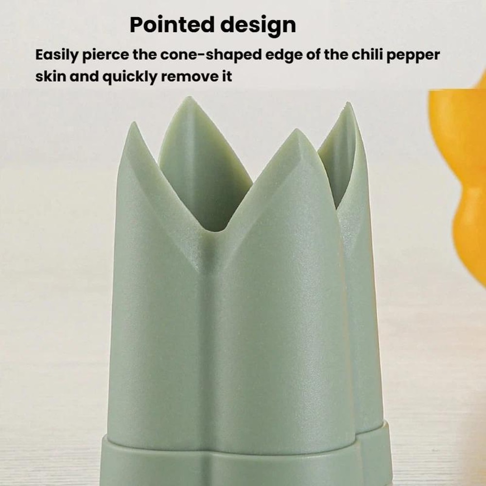 Premium Chili Corer Tool Set ABS Plastic Chili Corer Tool & Pepper Seed Remover Kitchen Prep Utensils