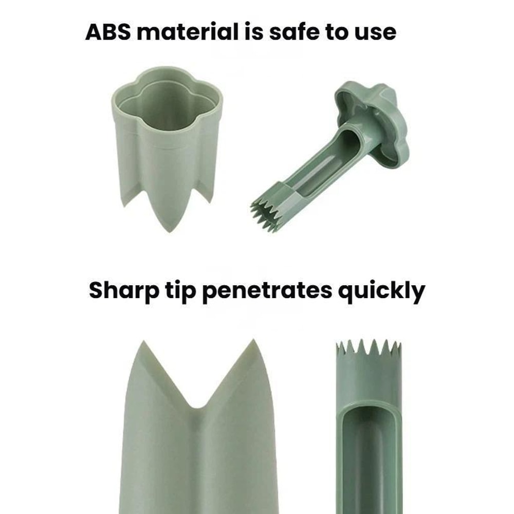 Premium Chili Corer Tool Set ABS Plastic Chili Corer Tool & Pepper Seed Remover Kitchen Prep Utensils