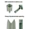 Premium Chili Corer Tool Set ABS Plastic Chili Corer Tool & Pepper Seed Remover Kitchen Prep Utensils