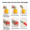 Premium Chili Corer Tool Set ABS Plastic Chili Corer Tool & Pepper Seed Remover Kitchen Prep Utensils