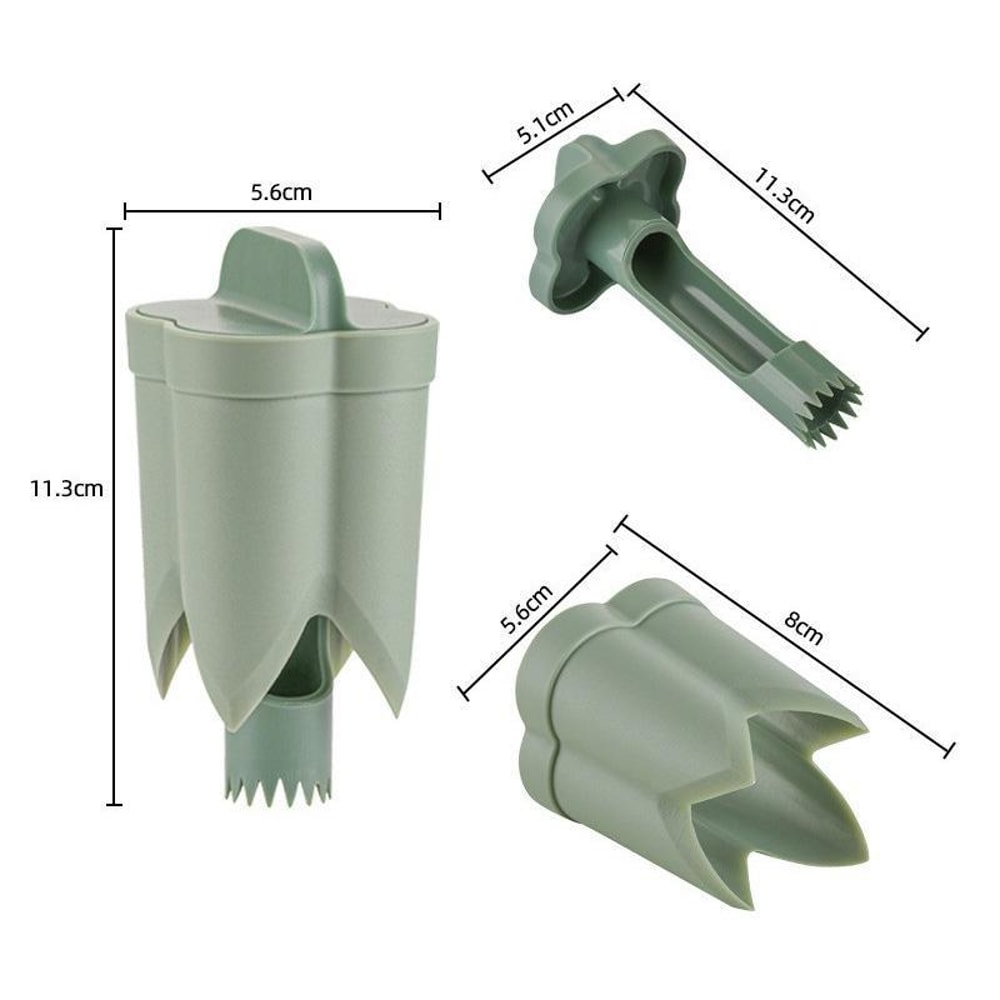 Premium Chili Corer Tool Set ABS Plastic Chili Corer Tool & Pepper Seed Remover Kitchen Prep Utensils