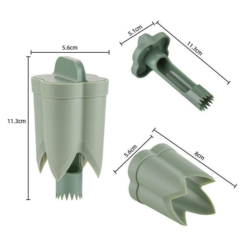 Premium Chili Corer Tool Set ABS Plastic Chili Corer Tool & Pepper Seed Remover Kitchen Prep Utensils