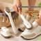 Premium Rotatable Long Handle Brush for Shoe Cleaning Ergonomic Soft Bristle Footwear Care Tool