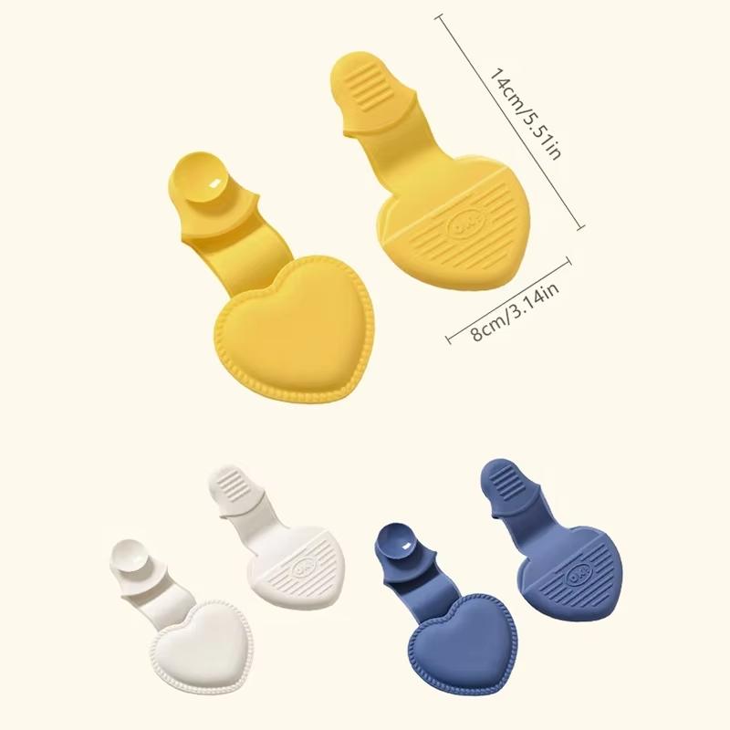 Heart Shaped Silicone Oven Mitts Heat Resistant Anti Scald Hot Bowl Holder Set 6