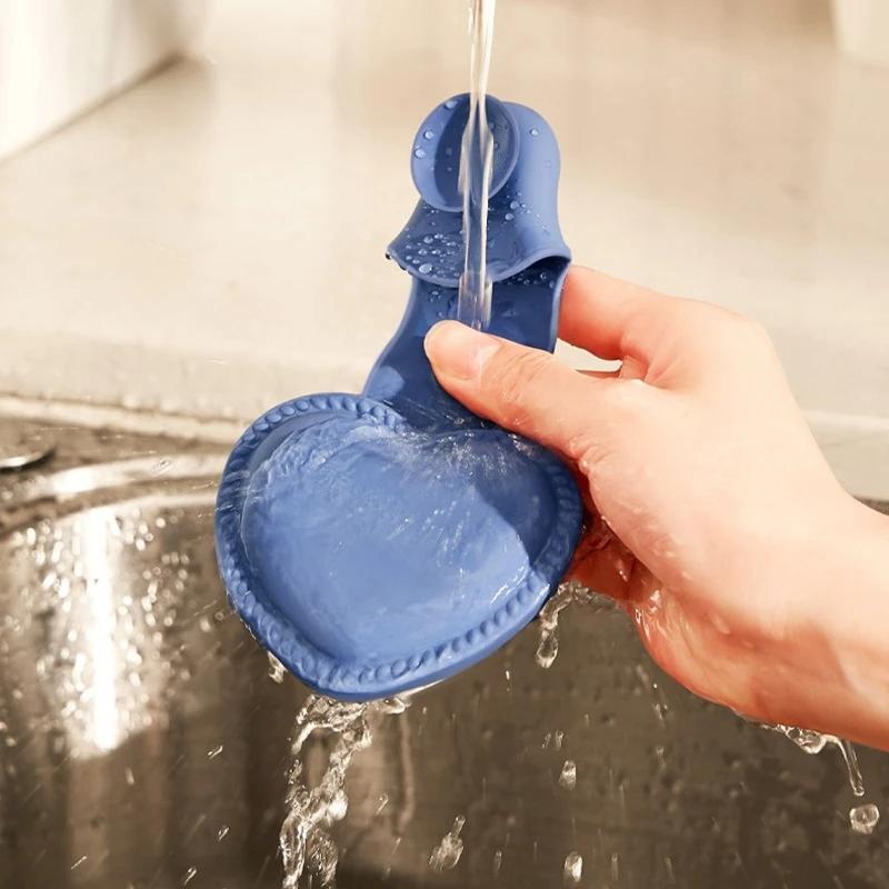 Heart Shaped Silicone Oven Mitts Heat Resistant Anti Scald Hot Bowl Holder Set 4