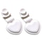 Heart Shaped Silicone Oven Mitts Heat Resistant Anti Scald Hot Bowl Holder Set 8