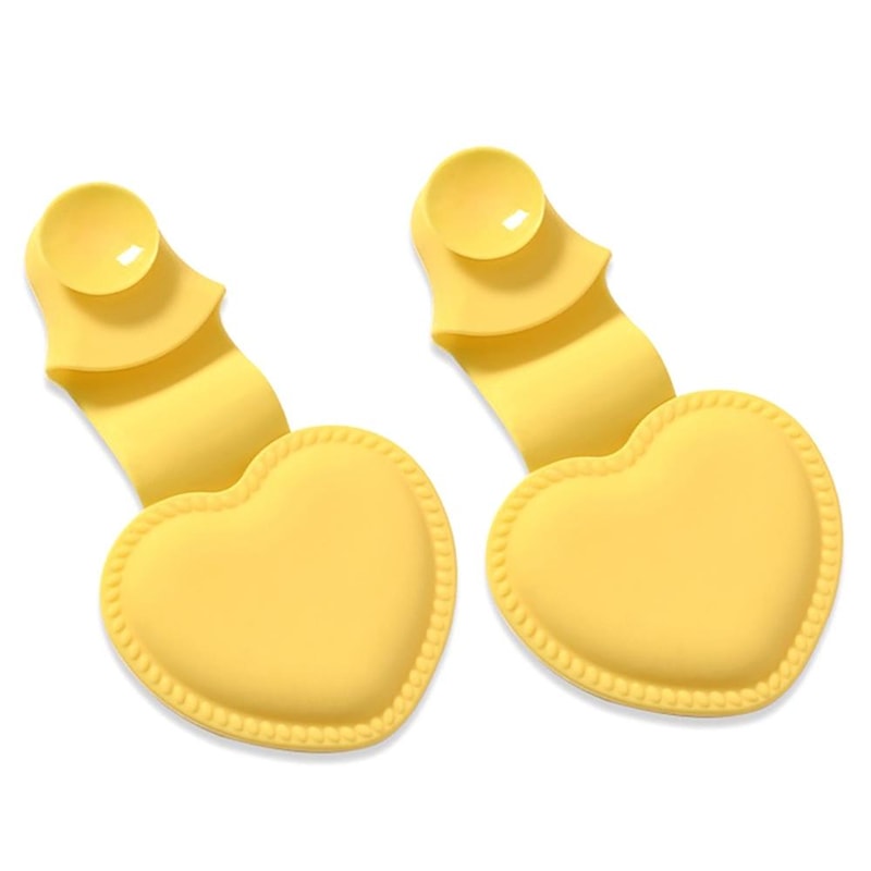 Heart Shaped Silicone Oven Mitts Heat Resistant Anti Scald Hot Bowl Holder Set 7