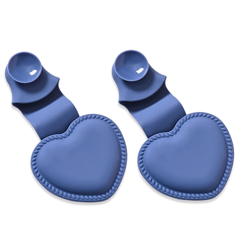 Heart Shaped Silicone Oven Mitts Heat Resistant Anti Scald Hot Bowl Holder Set 9