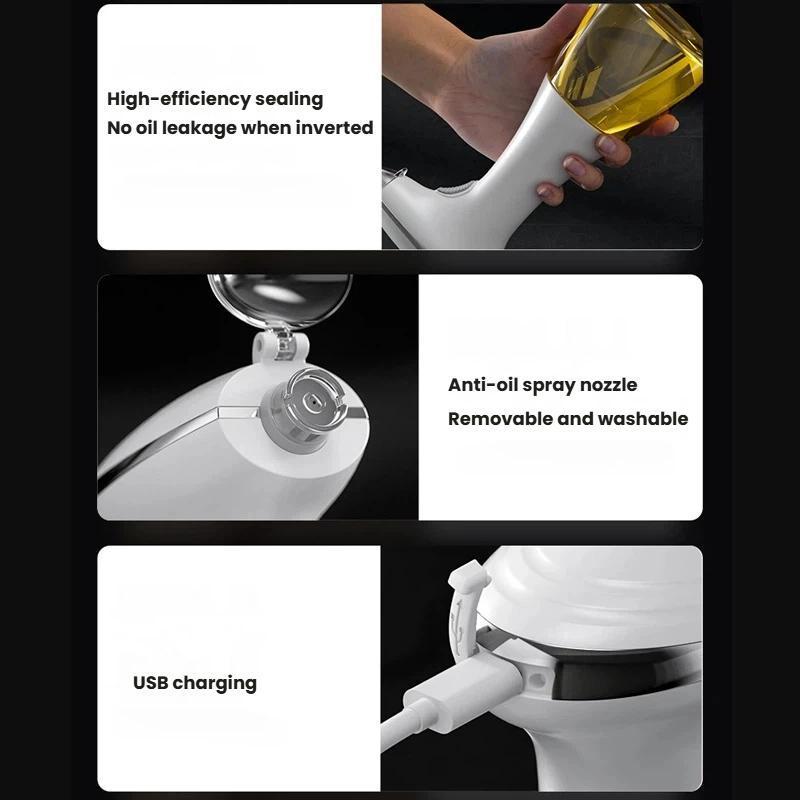 Electric Oil Sprayer Mister Bottle For Healthy Cooking BBQ Salads And Air Fryer 5
