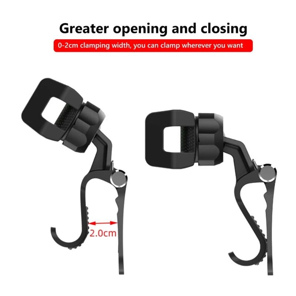 Rotating Car Phone Holder Clip On Sun Visor Rear Seat Mount 2