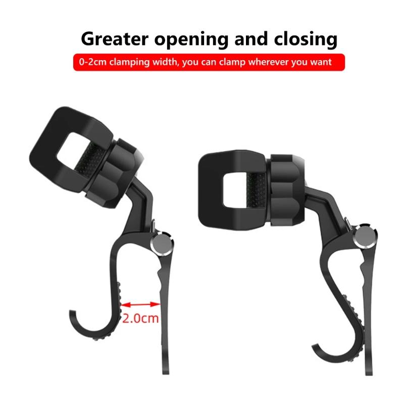 Rotating Car Phone Holder Clip On Sun Visor Rear Seat Mount 2