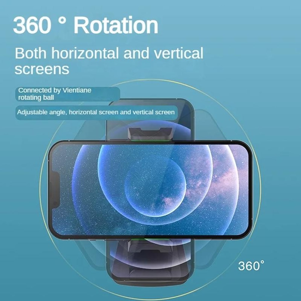 Rotating Car Phone Holder Clip On Sun Visor Rear Seat Mount 4