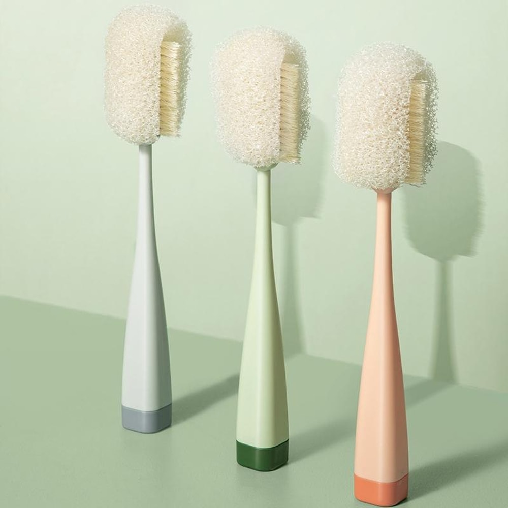 Long Handle Cup Brush With Removable Sponge Head For Mugs Bottles And Glassware 0