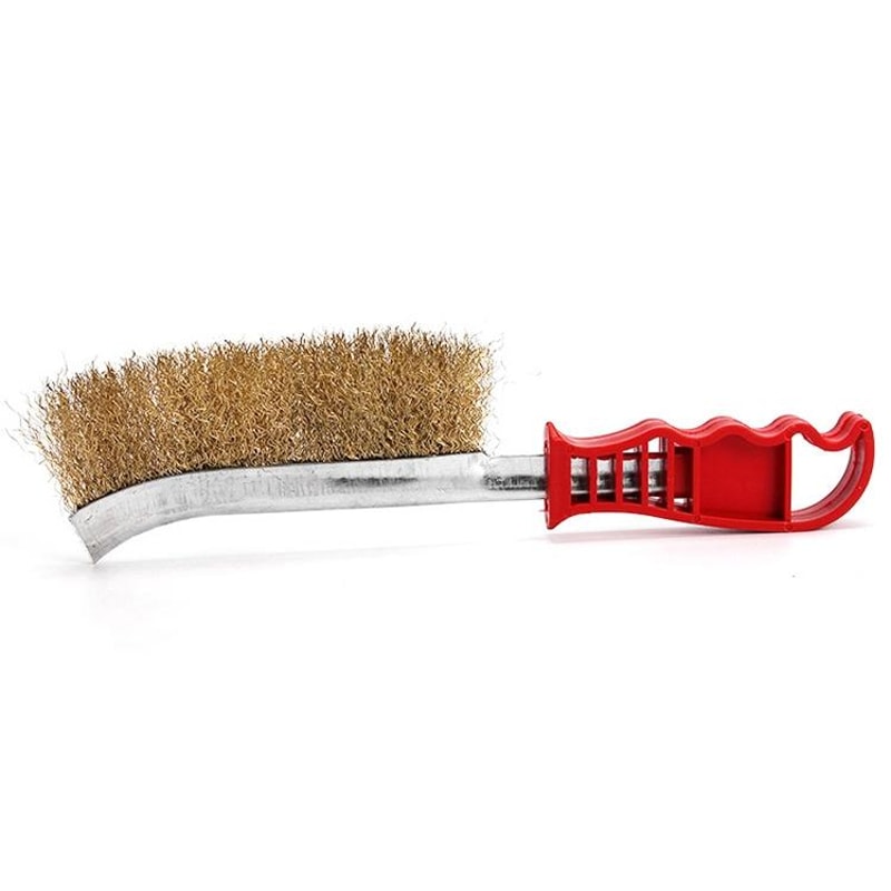 Stainless Steel BBQ Grill Brush With Angled Handle For Easy Grate Cleaning 6