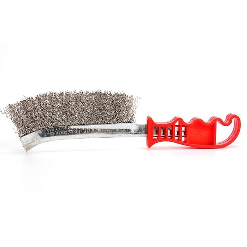 Stainless Steel BBQ Grill Brush With Angled Handle For Easy Grate Cleaning 5