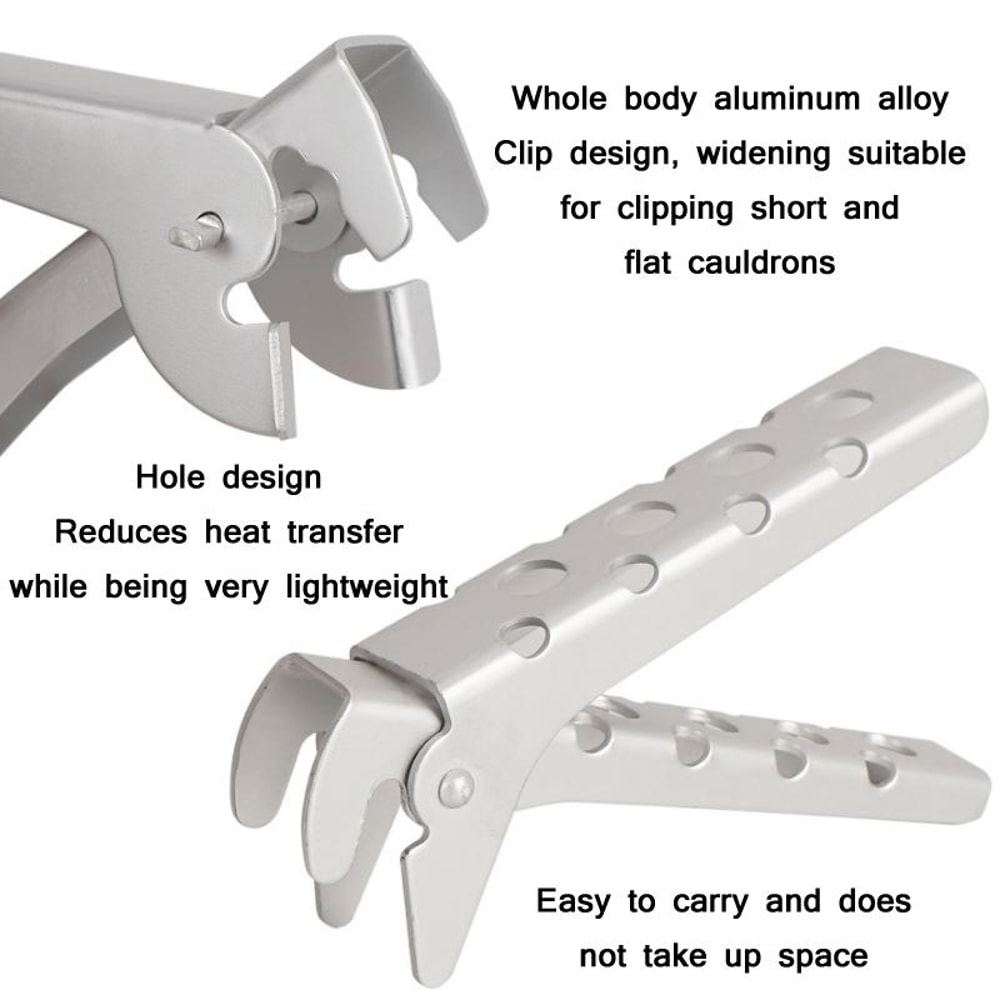 Camping Pot Tongs Aluminum Alloy Anti Scalding Pot Gripper