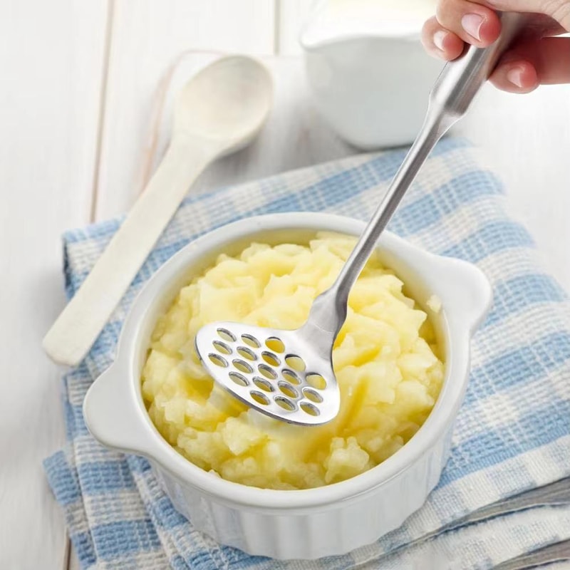 Stainless Steel Potato Masher Baby Food and Vegetable Masher
