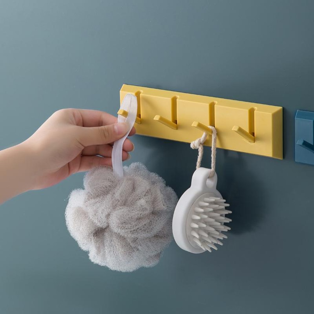 No Drill Adhesive Hooks For Walls And Doors Damage Free Storage Rack 4