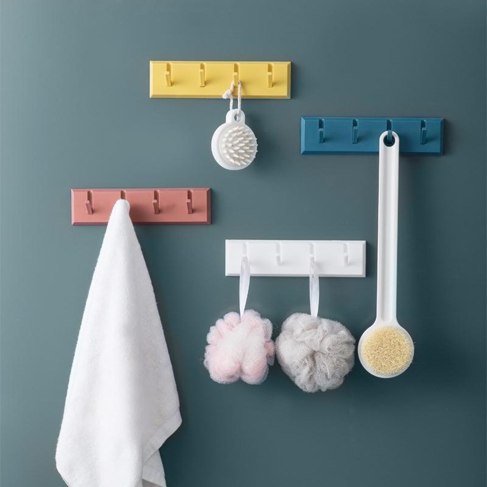 No Drill Adhesive Hooks For Walls And Doors Damage Free Storage Rack 1