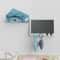 Wall Mounted Phone Holder with Hooks Self Adhesive Charging Stand