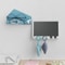 Wall Mounted Phone Holder with Hooks Self Adhesive Charging Stand