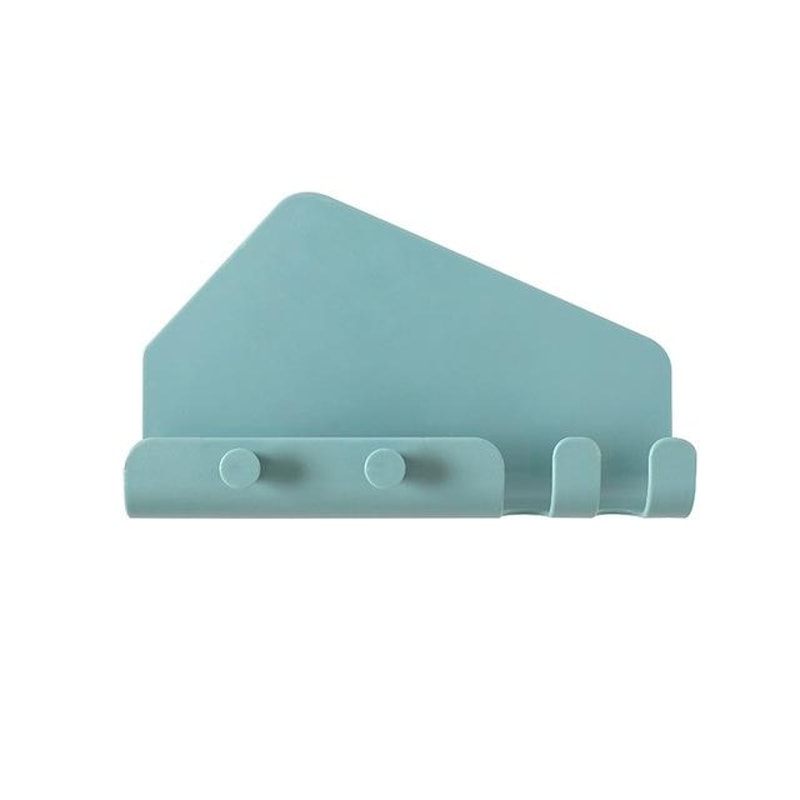 Wall Mounted Phone Holder with Hooks Self Adhesive Charging Stand