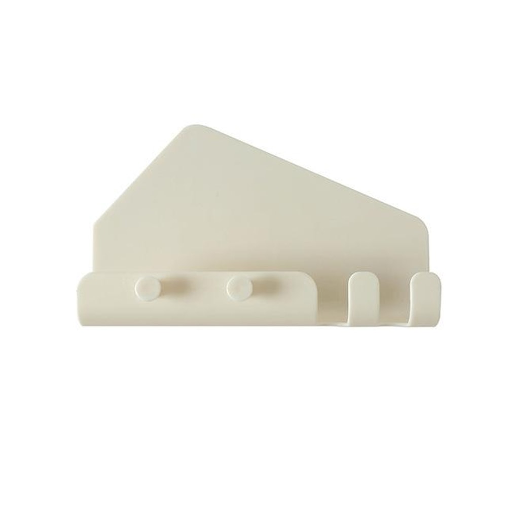 Wall Mounted Phone Holder with Hooks Self Adhesive Charging Stand