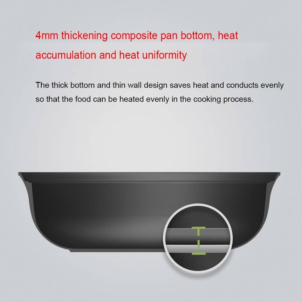 Non Stick Electric Hot Pot With Glass Lid 4
