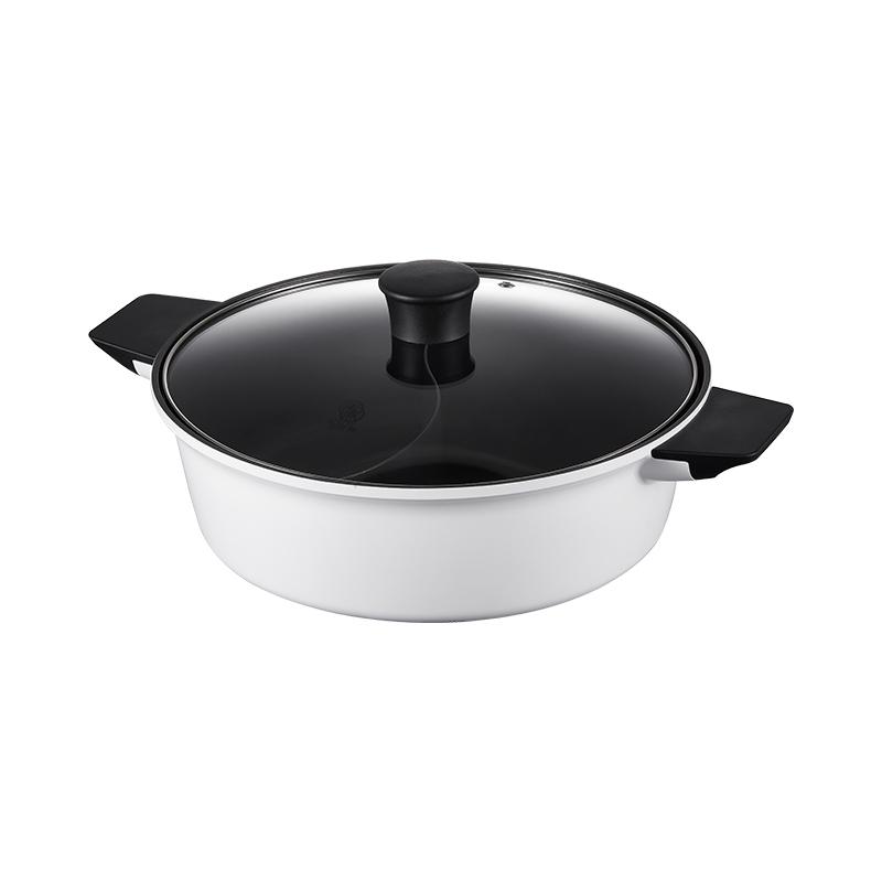 Non Stick Electric Hot Pot With Glass Lid 9