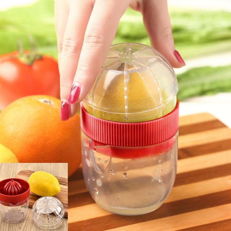 Manual Mini Lemon Juicer With Measuring Cup For Fresh Citrus Juice 1