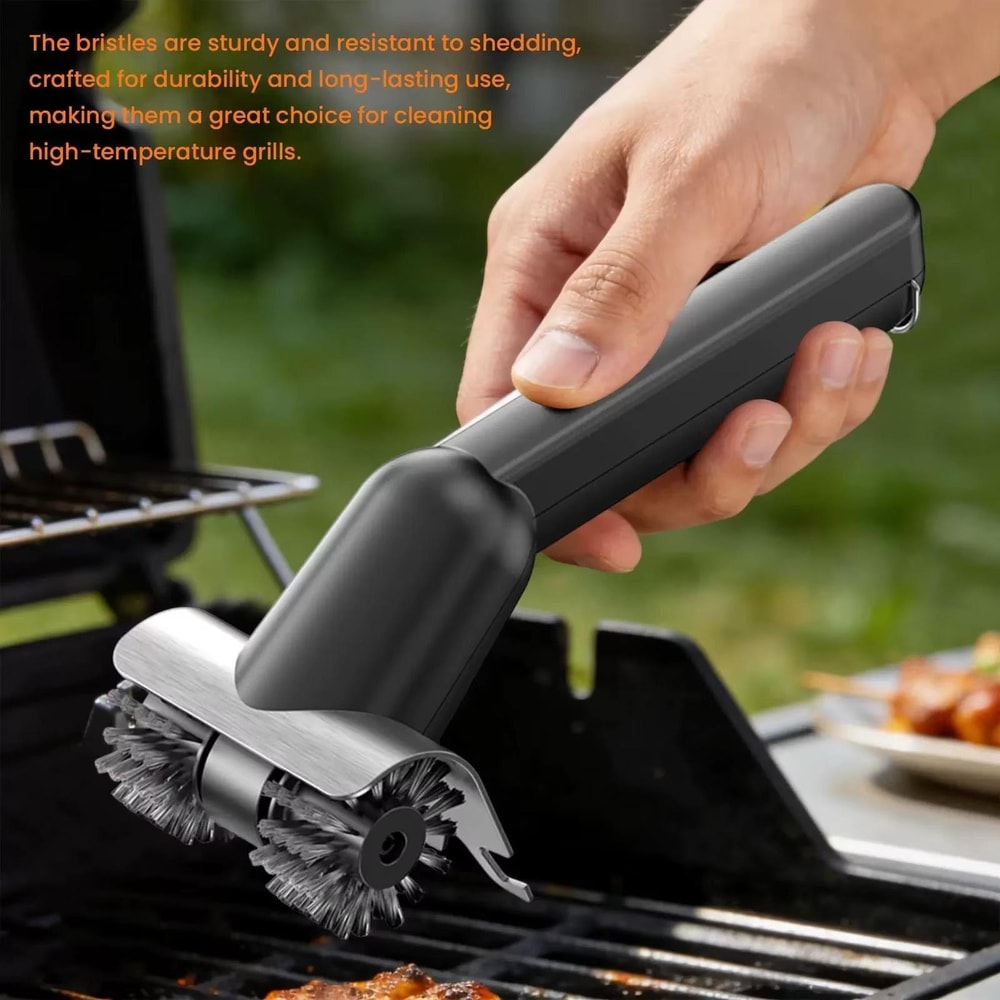 Electric Grill Brush with Stainless Steel Hard Bristles for BBQ Grill Cleaning