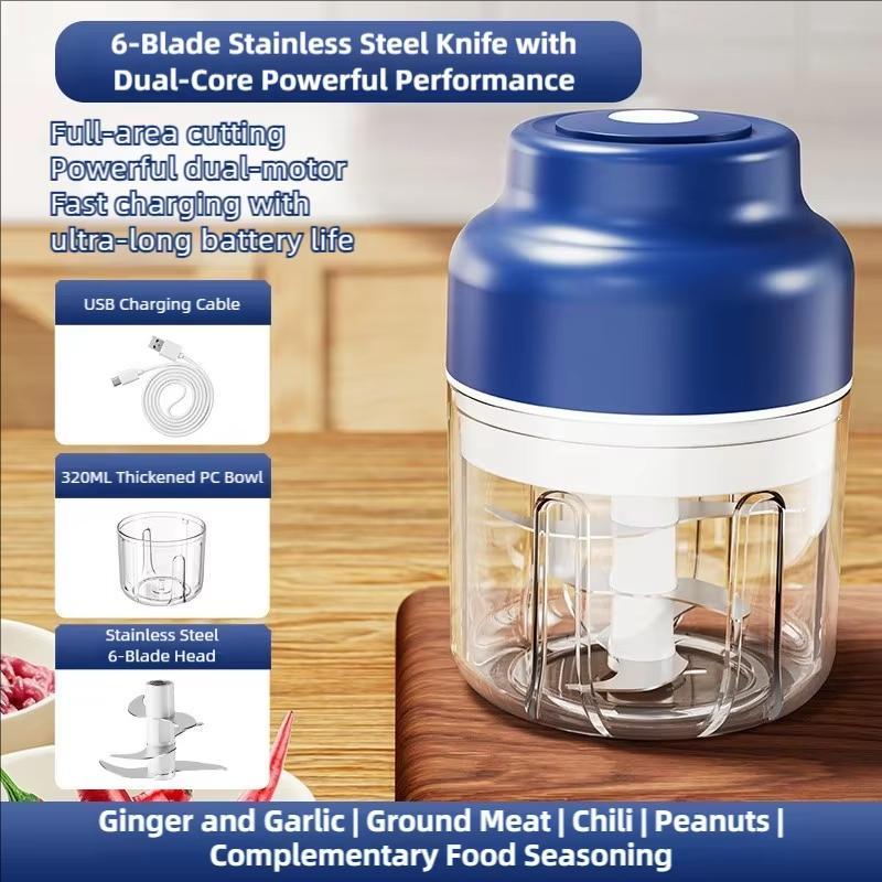 Electric Garlic Chopper Mini Food Processor 1