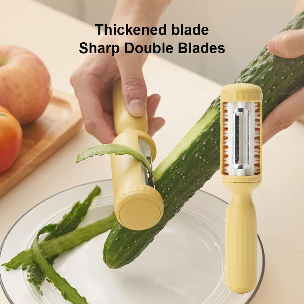 Vegetable Peeler With Cleaning Brush For Fruit And Potatoes 2