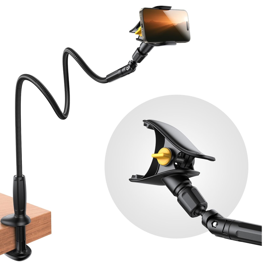 Adjustable Goose Neck Desktop Phone Holder 1