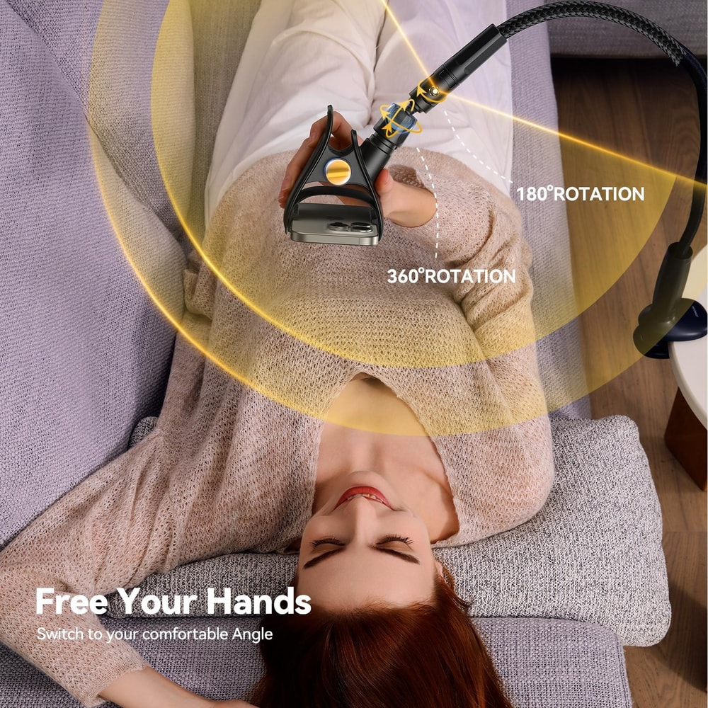 Adjustable Goose Neck Desktop Phone Holder 3