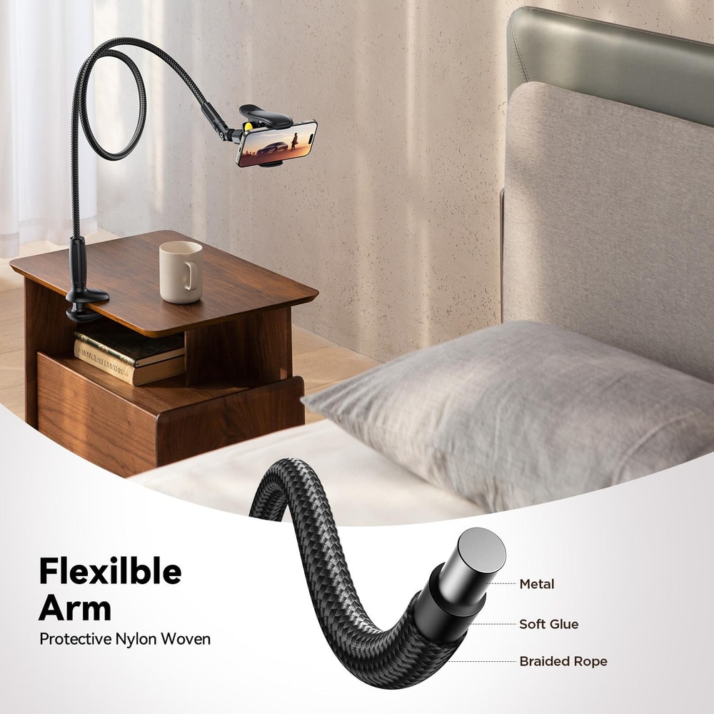 Adjustable Goose Neck Desktop Phone Holder 4