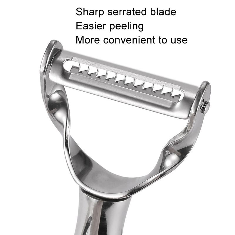 Stainless Steel Multifunctional Vegetable Peeler And Fruit Scraper 4