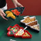 Christmas Tree Snack Tray Compartmentalized Candy And Nut Serving Dish 7