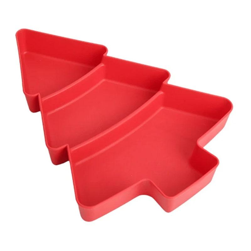 Christmas Tree Snack Tray Compartmentalized Candy And Nut Serving Dish 10